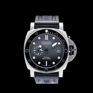 Panerai 44mm Submersible QuarantaQuattro Grigio Roccia SS Gray Dial   PAM01288